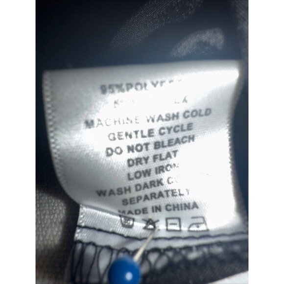 Ruffled Promelia Top Black W/White Trim Ruffled Sleeves Semi Fitted Sz M - Picture 10 of 10